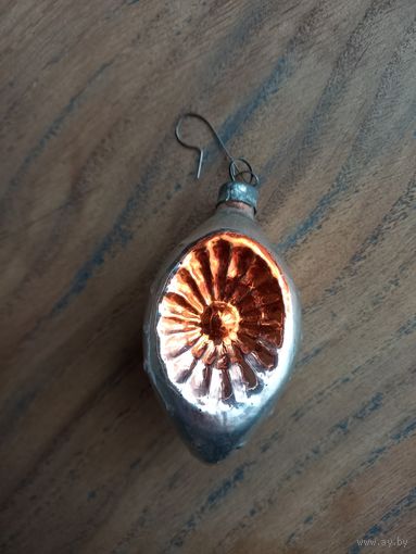 Елочная игрушка СССР, стекло.
