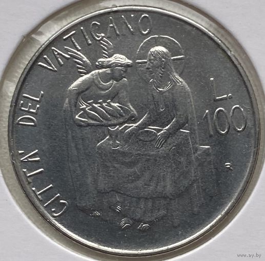 Ватикан 100 лир 1981 г. В холдере