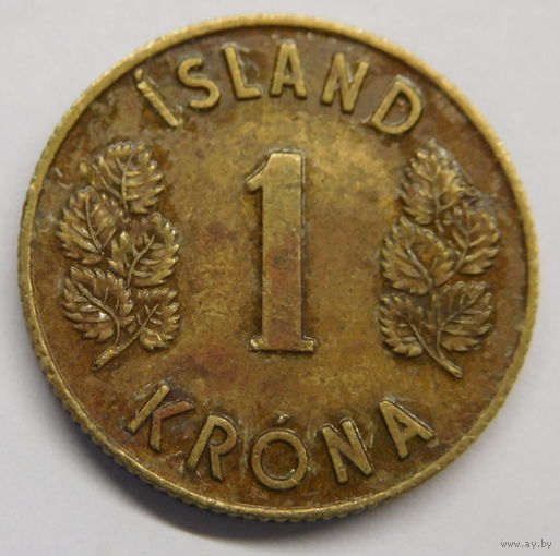 Исландия 1 крона 1963 г