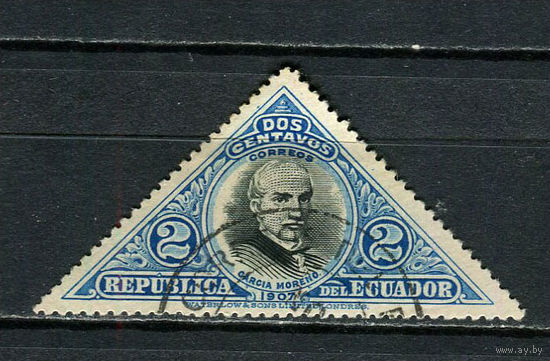 Эквадор - 1908 - Гарсия Морено 2С - [Mi.168] - 1 марка. Гашеная.  (Лот 31JB)-TG3P56
