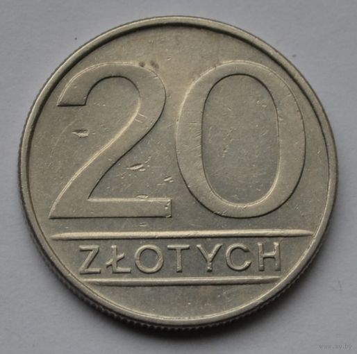 Польша, 20 злотых 1986 г.