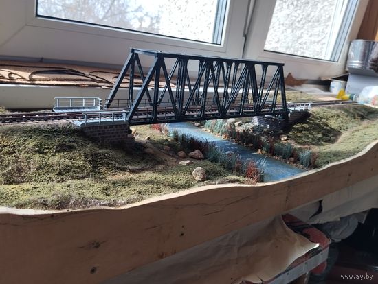 Мост ж-д  360мм. Vollmer, модуль 1100 - 370мм.