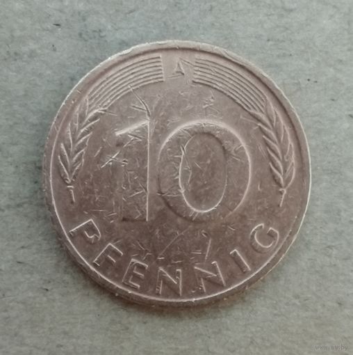 Германия 10 пфеннигов "А" Гамбург, 1991 год, KM# 108. ю