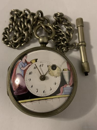 Французские карманные - шпиндельные часы эпохи Ампир