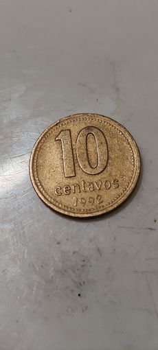 Аргентина 10 сентаво 1992