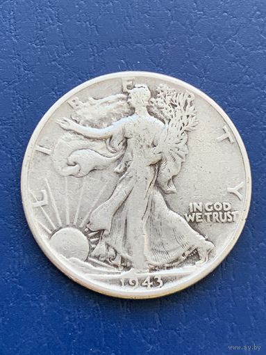 США 50 центов 1943 г Шагающая свобода