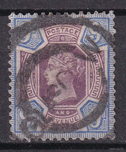 36.Br. Великобритания. Виктория. Стандарт. 9d. 1887 г. Mi.#95.