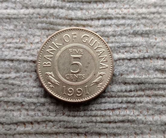 Werty71 Гайана 5 центов 1991