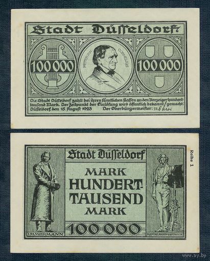 Германия 100.000 марок 1923 год. UNC-