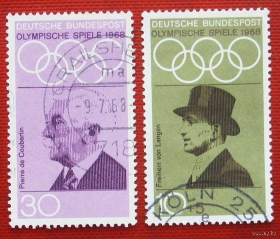 Германия. Спорт. ( 2 марки ) 1968 года. 5-5.