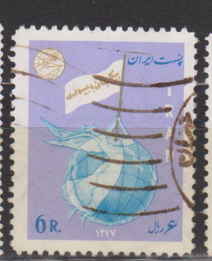 Флаг День грамотности Иран 1968 год лот 14