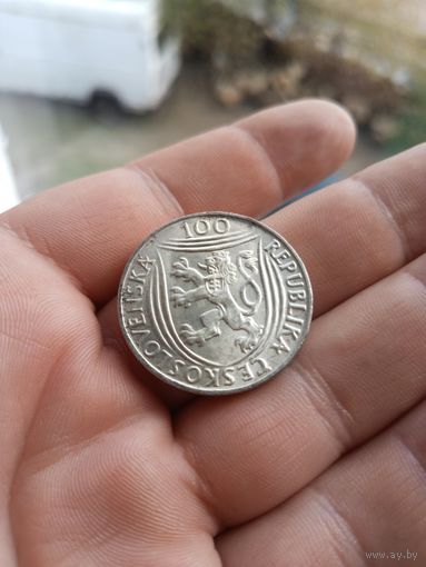 Чехословакия 100 крон, 1951 30 лет Коммунистической партии.