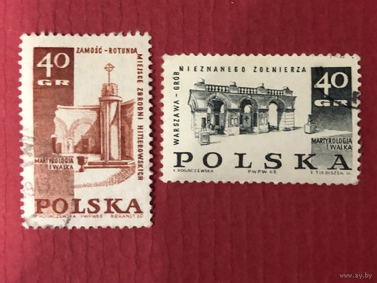 Польша 1968 год. Мемориалы жертвам Второй мировой войны