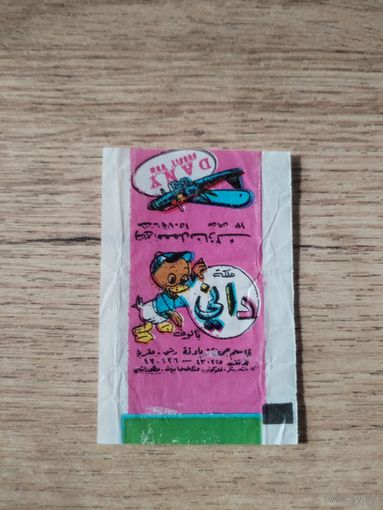 Обертка от жевательной резинки.