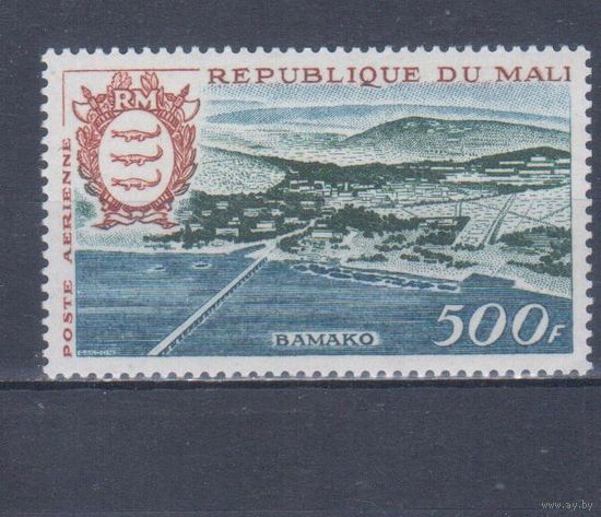 [898] Мали 1961. Ландшафт.Бамако. ВЫСОКИЙ НОМИНАЛ. MLH. Кат.15 е.