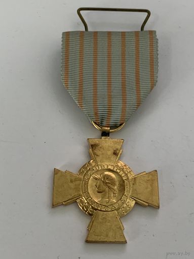 Медаль-Крест участника боевых действий.Франция