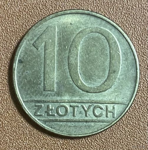 Монета Польша 10 злотых 1989 год. С рубля без МЦ.