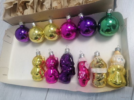 Набор ёлочных игрушек ссср Цирк г. Теребовля