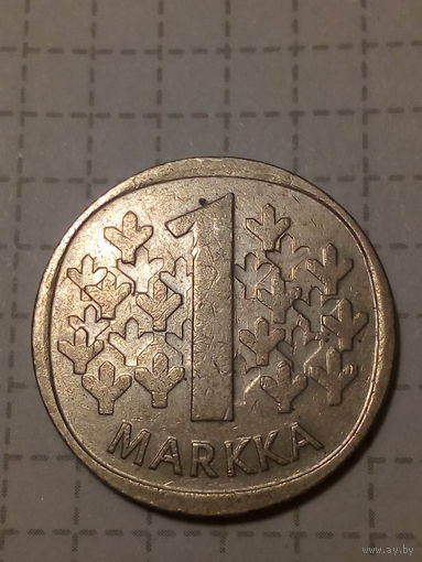 1 марка Финляндия 1982 год