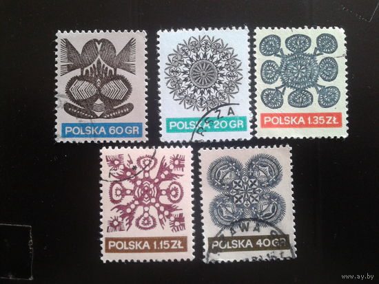 Польша 1971 стандарт, кружева полная