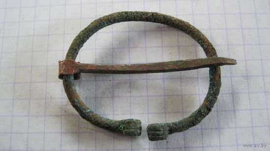 Фибула. Бронза, литье.