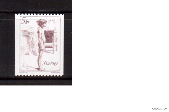 Швеция-1982(Мих.1186) ,  **   , Стандарт,  Искусство, Живопись(одиночка)