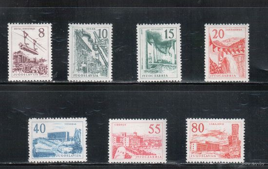 Югославия-1959(Мих.891-897) ** , Стандарт, Техника и Архитектура (полная серия)