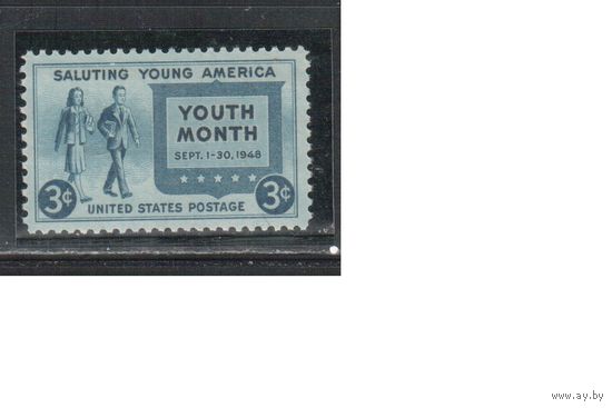 США-1948, (Мих.576), ** , Месяц молодежи (одиночка)