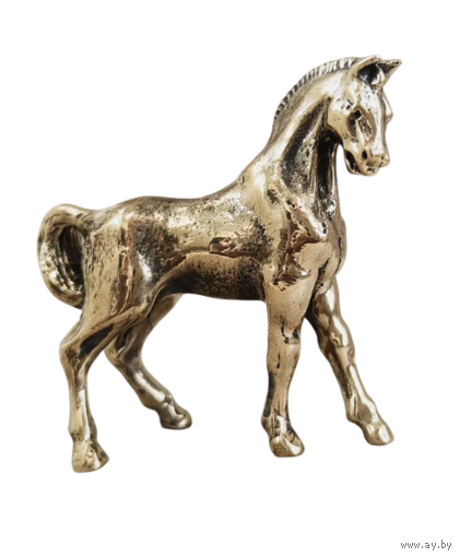 Статуэтка миниатюра Грациозная Лошадь Бронза