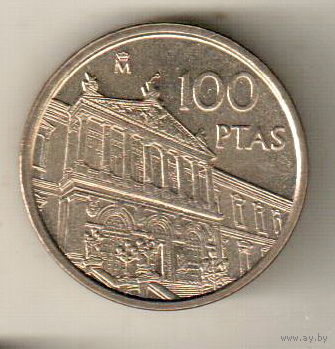 Испания 100 песета 1996 Национальная библиотека
