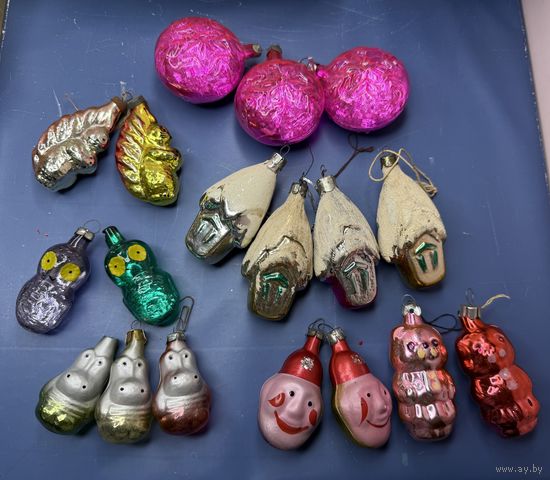 Старт с 1 рубля !Елочные игрушки СССР !смотрите другие лоты ,много распродаж!