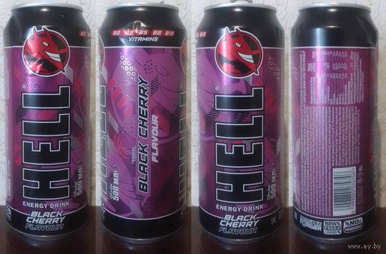 Банка от энергетика HELL со вкусом Черная вишня 2025 500ml (ОБМЕН/ПРОДАЖА/ТОРГ) 1лот=1шт
