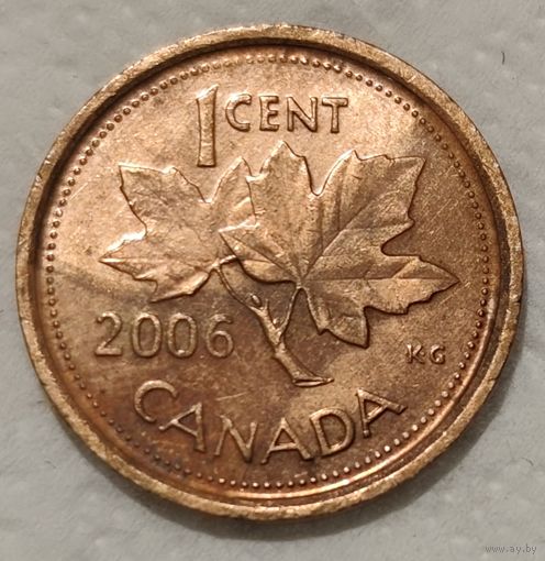 Канада 1 цент, 2006 Не магнетик Без отметки монетного двора (14-15-2)