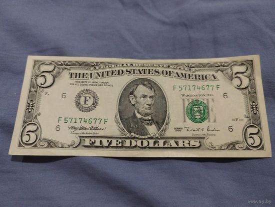 5 долларов США, 1995г.