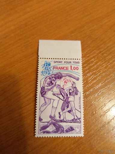 1978 Франция спорт чистая клей MNH** выпускалась одиночкой (3-2)