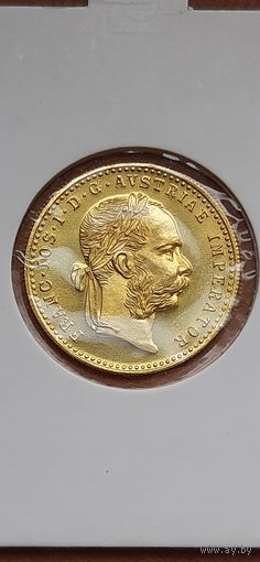 1 Ducat 1915. Francis Joseph I. Австрийская империя. Restrike, Proof.