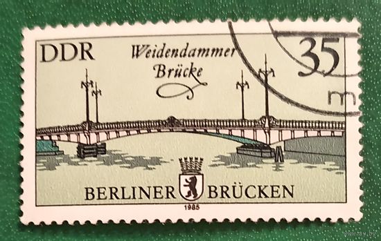 ГДР 1985. Берлинский мосты. Мост Вайдендаммер-брюкке