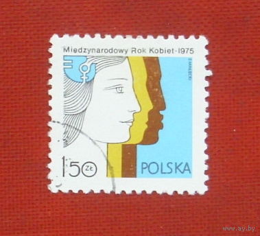Польша. Международный год женщины. ( 1 марка ) 1975 года. 9-21.