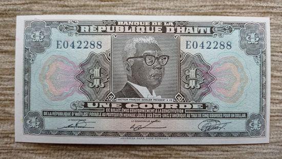 Werty71 Гаити 1 гурд 1979 UNC банкнота