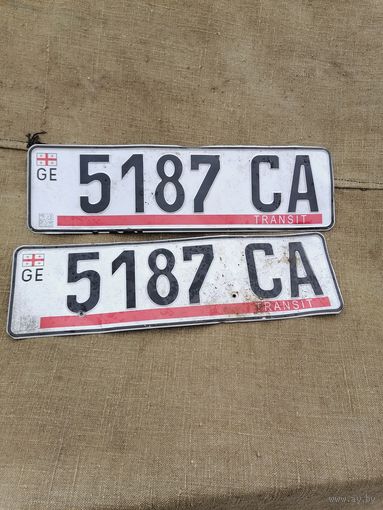 Номерной знак авто