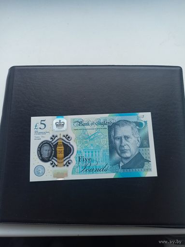 ВИЛЕКОБРИТАНИЯ 5 фунтов 2023 год ( полимер)