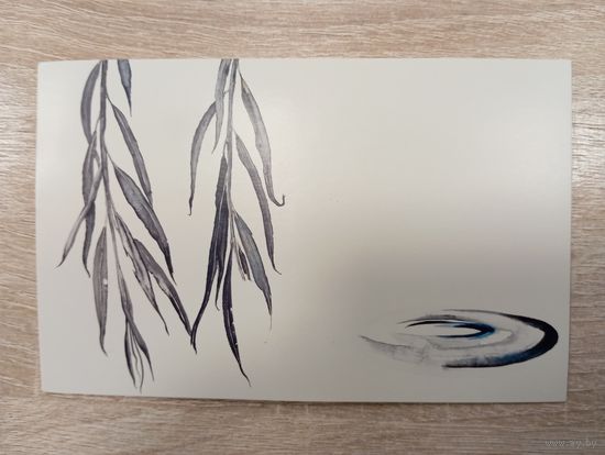 О-10. ПОДПИСАННАЯ ОТКРЫТКА. ИТАЛИЯ. КРУГИ НА ВОДЕ.