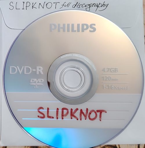 DVD MP3 SLIPKNOT полная дискография (Alternative metal, Groove metal, Nu metal) - 1 DVD