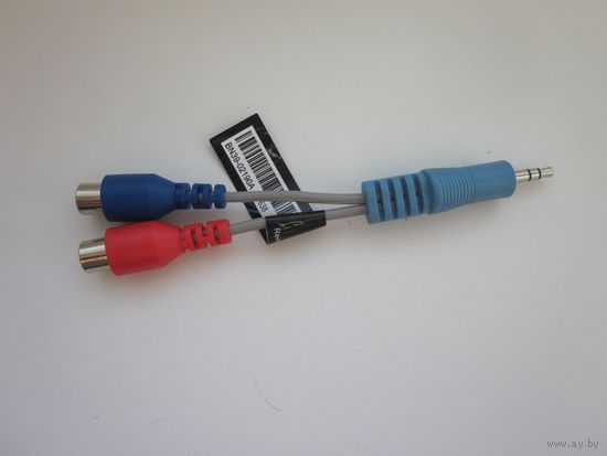 Кабель-адаптор, переходник с 3-pin (папа) Jack 3,5 мм TRS на 2 RCA (мама) BN39-02190A