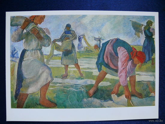 Серебрякова З. Е. Беление холста, 1983, размер 15*21см.