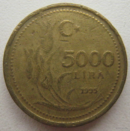 Турция 5000 лир 1995 г.