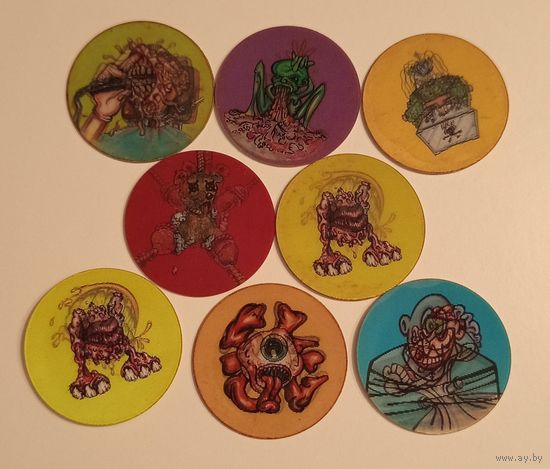 Фишки Chupa Caps #7, 8, 9, 16, 21, 28, 30