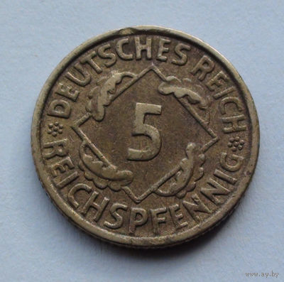 Германия 5 рейхспфеннигов, 1936 A