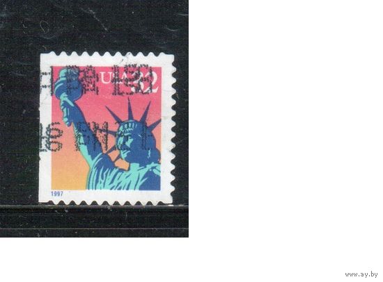 США-1997 (Мих.2802 ВD) , гаш., Стандарт, Статуя Свободы(одиночка)
