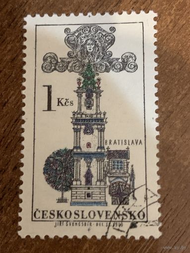 Чехословакия 1970. Братислава. Марка из серии